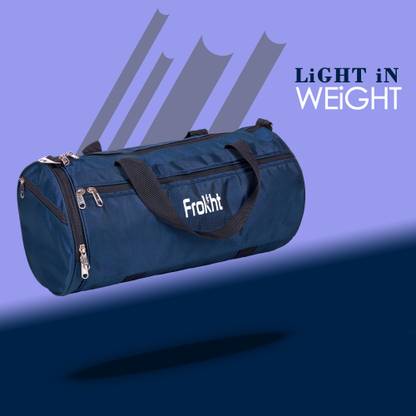 frokht 1K Denier 16 inch Blue Bag Light Weight Multipurpose Gym Bag Travel,Sports