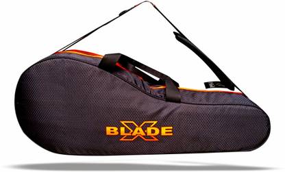 Ps Pilot Badminton Bag Double Zipper Backpack Kit-bag 3 Zipper compartment Color-Black