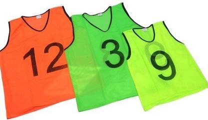 LYGER 1 to 12 Numbered Team Practice Vest,Training Bibs For Sports Training Medium Football, Hockey Bib