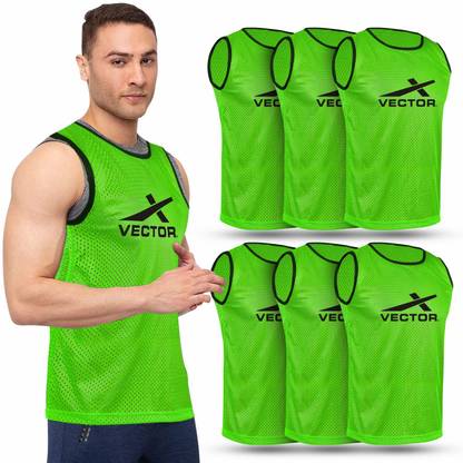 VECTOR X VX-BIBS Pack of 6 Small Football, Hockey Bib