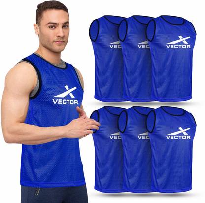 VECTOR X VX-BIBS Pack of 6 Small Football, Hockey Bib