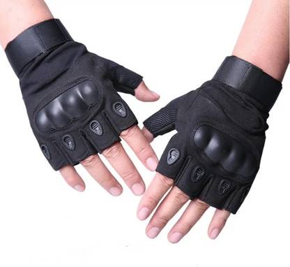 Ekronixx Commando Style Fingerless Glovesnew Riding Gloves