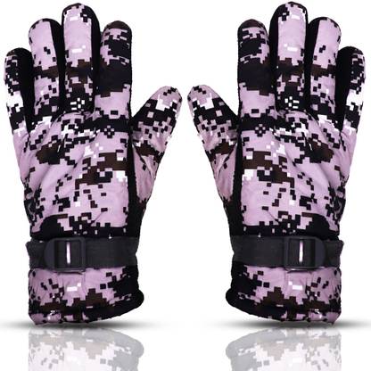 Aseenaa Winter Hand Gloves Foji For Bike Riding For Boys & Men | Color : White Driving Gloves