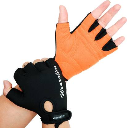 Wearslim Weight Lifting Fingerless Gym Gloves for Training, Exercise Gym & Fitness Gloves