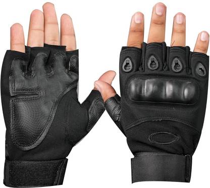 GJSHOP Knuckle Protection Tactical Hand Gloves for Bike Outdoor, Motorcycle Riding Cycling Gloves