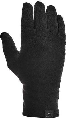 KRISSDIL FORCLAZ Mountain Trekking Recycled Polyester Liner Gloves 100 Black Climbing Gloves