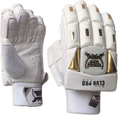 wsfsports GOLDEN AND WHITE BETTING GLOVES Batting Gloves