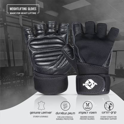 NIVIA Cobra with Strap Gym & Fitness Gloves