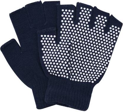 IRIS Fitness Grippy Yoga Gloves, Non-Slip Fingerless Design Gym & Fitness Gloves