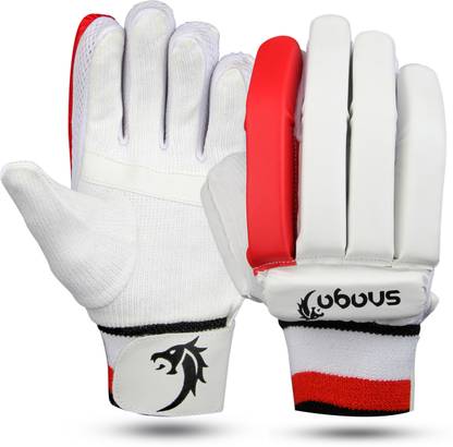Snaga New School Cricket Batting Gloves R/H Gloves Red For Men Batting Gloves