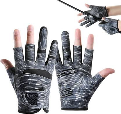 gustave Fishing Gloves UPF 50 Plus Breathable Ice Silk Anti Slip Design Inner Gloves