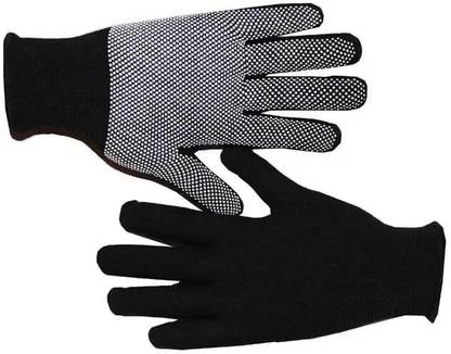 GJSHOP Dotted Cotton Gloves help for Cricket Bating and Full grriping Batting Gloves