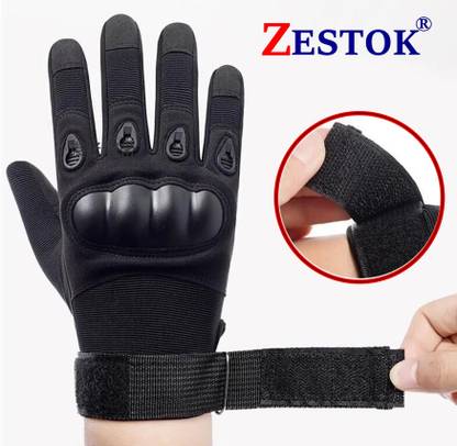 Zestok Motorcycle Riding Equipment Biker Gloves With Anti Slip Driving Gloves For Men Gym & Fitness Gloves