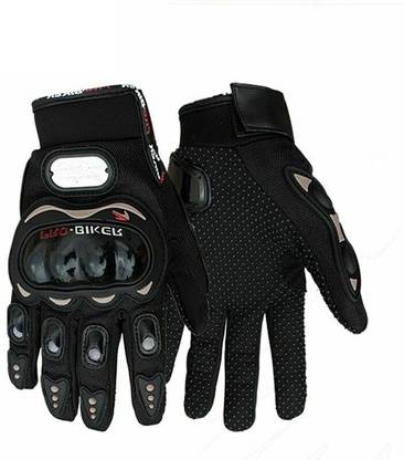 Probiker Full Finger Riding Leather Gloves with Neck Face Mask Protection Head Bands Riding Gloves