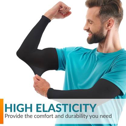 RD ENTERPRICE Black Gloves COTTON – UPF 50+ Sun Protection, Breathable, Cooling, Stretchable Hockey Gloves