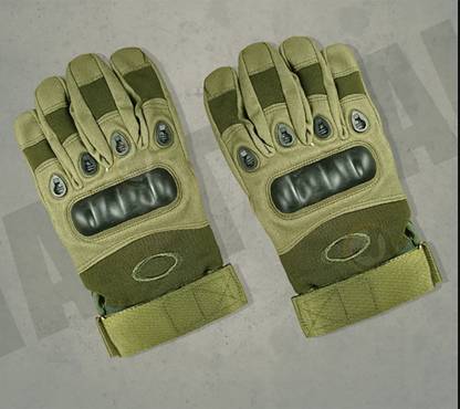 Flipkart SmartBuy Tactical Military Hard Soft Knuckle Army Combat Full Bike Riding Glove Green Riding Gloves