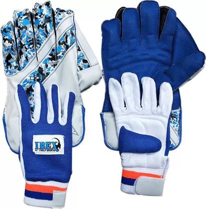HOUSE OF COMMON IBEX Arrow Wicket Keeping Combo With Inner Gloves Wicket Keeping Gloves (Blue) Wicket Keeping Gloves