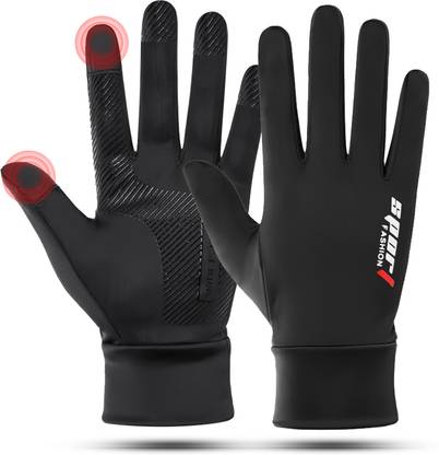 TecoKart Men's UV Protection Ice Silk Gloves – Thin Sun Gloves for Riding & Driving Driving Gloves
