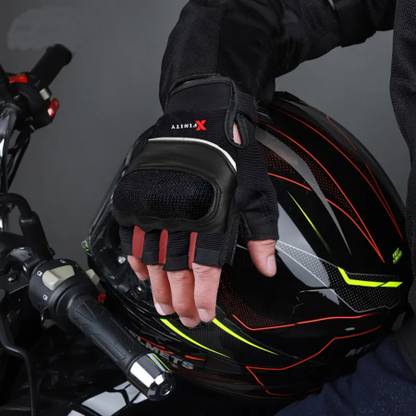 xfinity Riding Gloves Half Finger Shockproof Hard Knuckle Breathable AntiSlip Motorcycle Riding Gloves