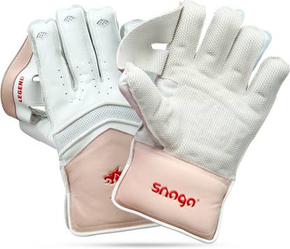 Snaga Premium Leather Wicket Keeping Gloves, Premium Quality for Elite Performance Wicket Keeping Gloves