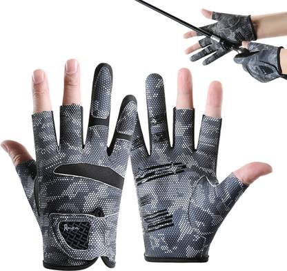 gustave Fishing Gloves UPF 50 Plus Breathable Ice Silk Anti Slip Design Inner Gloves