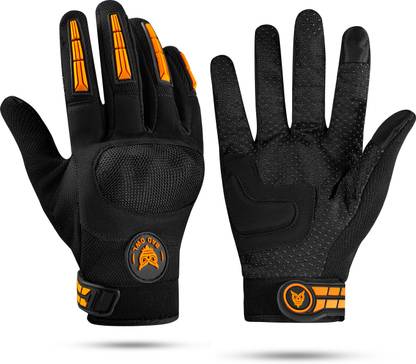 BAD OWL Wind Rider Full Finger Motorcycle Riding Gloves with Touchscreen Fingertips Riding Gloves