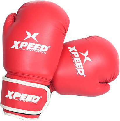XpeeD Leather Contest Padded with Moulded Foam Padding- Size 12 OZ(Set of 2) Boxing Gloves