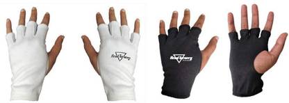 HeadTurners Limited Edition Finger Cut Fielding, Catching, Batting Inners Gloves Black White Inner Gloves