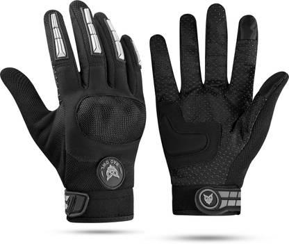 BAD OWL Wind Rider Full Finger Motorcycle Riding Gloves with Touchscreen Fingertips Riding Gloves