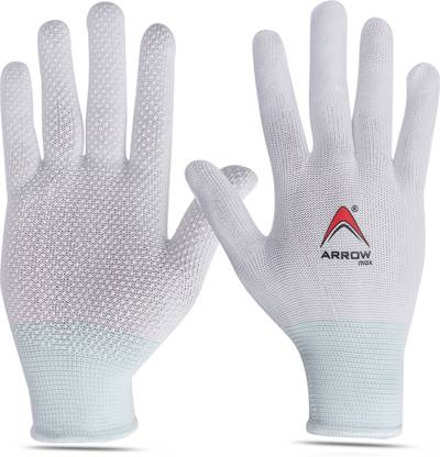 ArrowMax Cricket Dotted Anti slip Inner Gloves For Batting Keeping Football Hold Batting Gloves