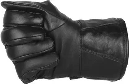 rituraj fashions Unisex Gloves Winter / Leather Waterproof / Snowboard Ski /Riding Gloves (Black Driving Gloves