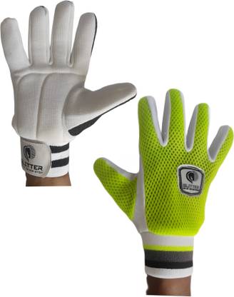 Glitter Vikta X 1 Wicket Keeping/Tennis Cricket Inner Gloves with Air Smash Padded Wicket Keeping Gloves