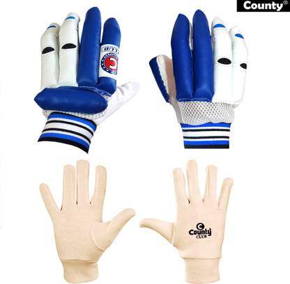 County Premium Quality Batting Gloves With Inner Gloves Batting Gloves