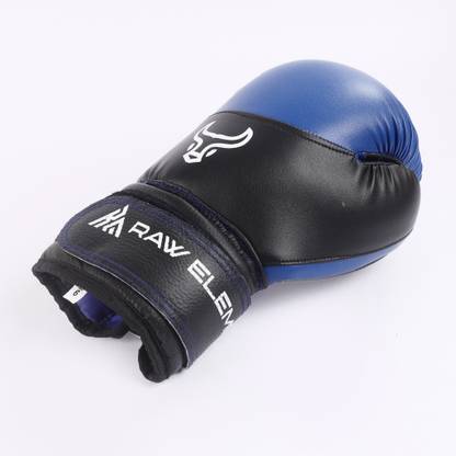 Raw Element Boxing Gloves, MMA, Muay Thai Thumb Support, Wrist Wrap & Grip Bar Unisex- 6oz Boxing Gloves