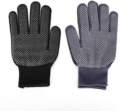 GJSHOP Sports PVC-Dotted Cotton Gloves for Enhanced Grip Batting Gloves