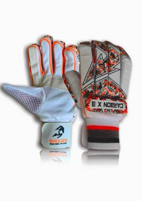 SHEADER Carbon X 3 Cricket Batting Gloves Cotton Palm Batting Gloves
