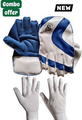 AZAD SPORTS GALLERY WEEKET-KEEPING GLOVES WITH INNER GLOVES, CATCH WITH POTECTION Wicket Keeping Gloves