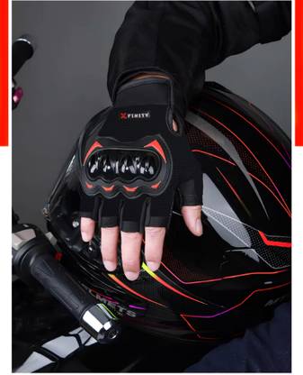 xfinity Riding Gloves Half Finger Shockproof Hard Knuckle Breathable AntiSlip Motorcycle Riding Gloves