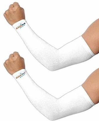 HeadTurners Super Soft Reusable Re-washable Full Palm and Elbow Cotton Hand Gloves(Set of 2) Wicket Keeping Gloves