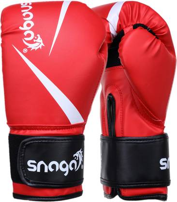 Snaga Vegan Leather Boxing Gloves for Sparring, Boxing, Kickboxing, Muay Thai - 6oz Boxing Gloves