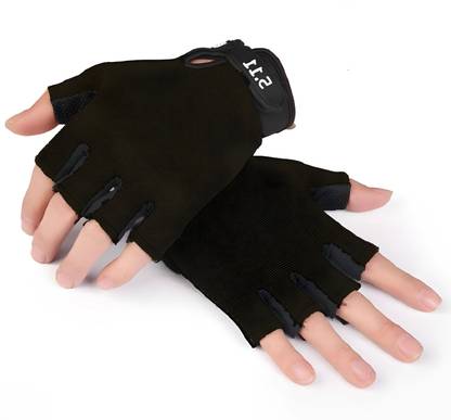 MozFit Half-Finger Wrist Wrap For Protection Anti-Slip Breathable Fabric Sports Gloves Riding Gloves