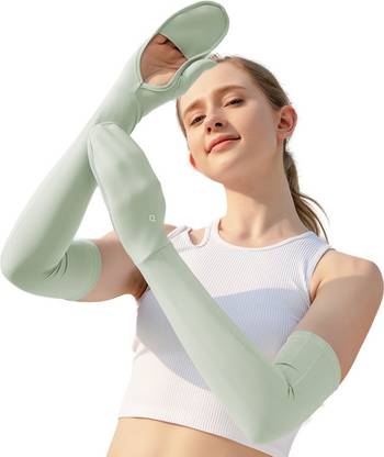 Venzina UV Sun Protection Arm Sleeves for Women Girls Cooling for Sports Driving Golf Cycling Gloves