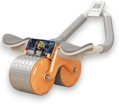 KHUSH USA Roller Wheel Exercise with Elbow Support, Automatic Rebound Abdominal Wheer Ab Exerciser
