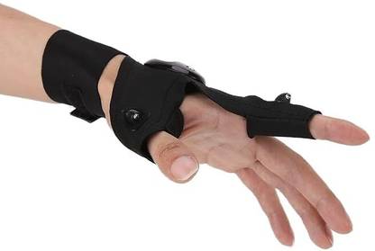 Jiyancreation Half Finger Fishing Gloves Flashlight Torch Cycling Gloves