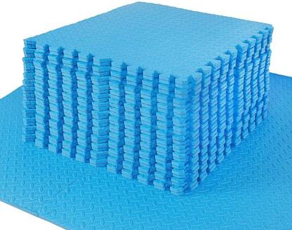SIGNATRON Fitness Puzzle Exercise Mat, EVA Foam Interlocking Tiles, Flooring for Gym 10MM Blue 60 cm mm Exercise & Gym Mat
