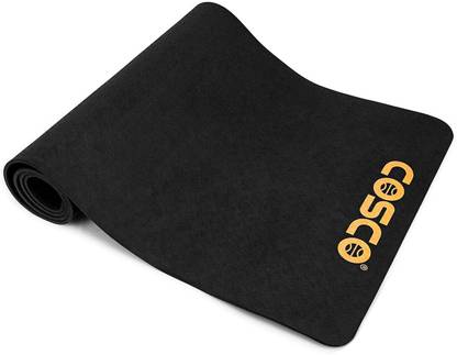 COSCO Yoga Mat Chakra- Charcoal (Made In India) 6 mm Yoga Mat