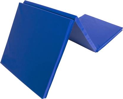 IRIS Tri-Fold Tumbling Mat 6’x2’ with Carrying Handles (blue) Blue 25 mm Gymnastic Mat