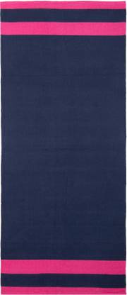 NETTIE 100% Cotton 100% Indian Yoga Mat (Carry Bag included, Size - 86 X 180 cm) - BIG Size Pink 4 mm Yoga Mat