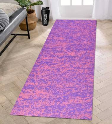 Abhsant Pink Purple Mix Exercise Yoga Mat 6 MM Pink, Purple 6 mm Yoga Mat