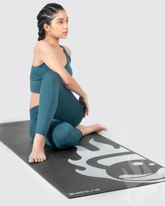 BURNLAB Prana Yoga Mat Black 5 mm Yoga Mat